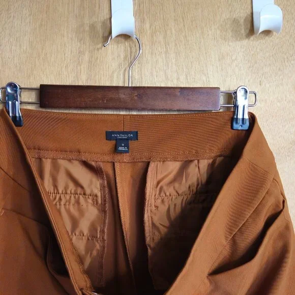 Ann Taylor Factory 12 Dress Pant Camel Brown - Picture 5 of 8